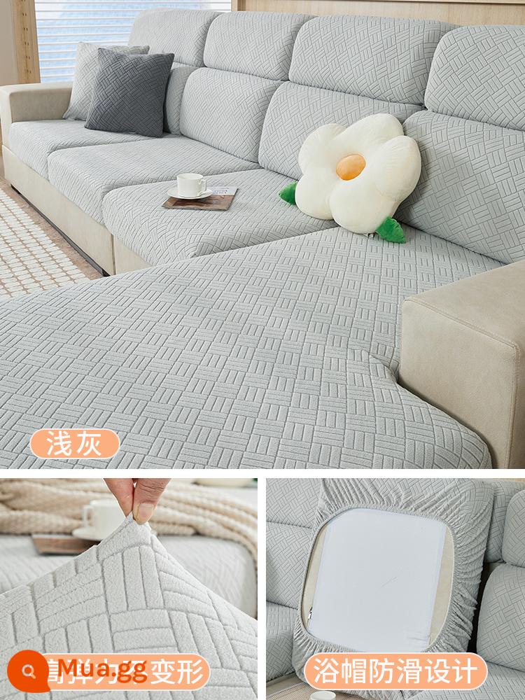 Ghế Sofa Co Giãn Ghế Sofa Tất Cả Bao Gồm Đa Năng Bốn Mùa Đa Năng Chống Trơn Trượt Sofa Đệm Ghế Sofa Mới 2022 - Zixuan-xám nhạt