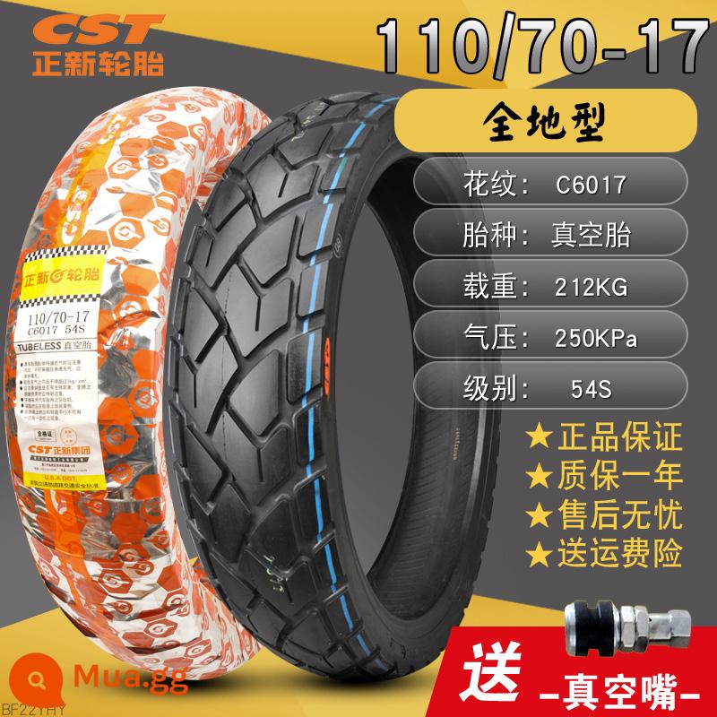 Lốp không săm xe máy Zhengxin Tire 90/100/110/120/130/140/150/60/70/80-17 inch - 110/70-17 Zhengxin (lốp chống trượt mọi địa hình)