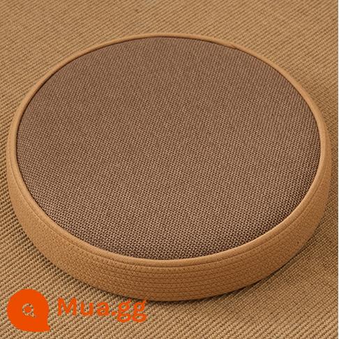 Nhật Bản Futon Đệm Phòng Khách Ban Công Cửa Sổ Vịnh Tất Nam Hộ Gia Đình Tầng Dày Thờ Phật Ngồi Trụ Thiền Thiền Đệm - Màu nâu