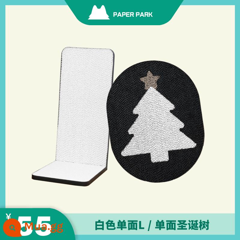 PaperPark bảng cào mèo treo tường dọc chịu mài mòn không gàu đồ chơi cho mèo tổ hình chữ L bảng vuốt mèo chống trầy xước cực lớn - Gói hình chữ L một mặt