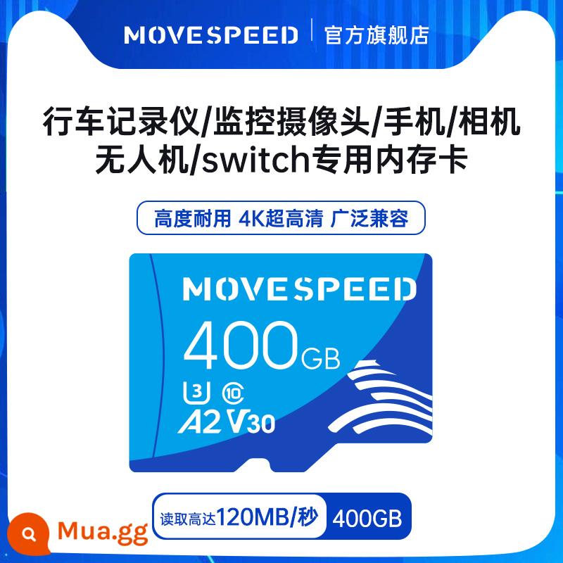 Di Động Tốc Độ Thẻ TF Chuyển Đổi Thẻ Nhớ Dung Lượng Lớn 512G Tốc Độ Cao Thẻ Nhớ Máy Tính Bảng Máy Chơi Game Chuyên Dụng Thẻ SD - [Thẻ tốc độ cao 400G] Tốc độ đọc 120mb/s