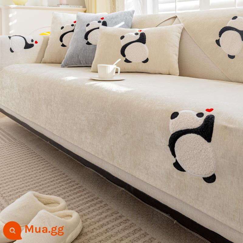 Đệm sofa tuyết bốn mùa - Panda Dundun-Mibai xl