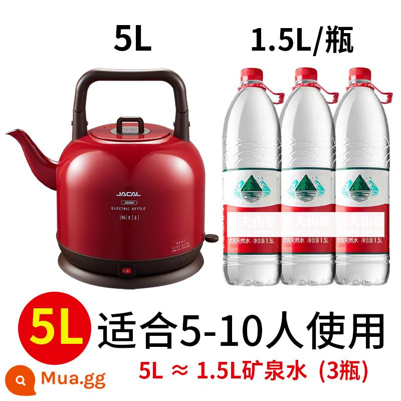 GL-168 Cao Năng lượng nhiệt điện GL-168 Năng lượng nhiệt điện 5L Thép không gỉ Nhiệt độ Nhiệt độ Nhỏ nhanh Nhiệt độ dài - 5L Đỏ Trung Hoa (phù hợp cho 5-10 người)