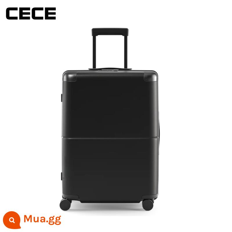 CECE Nhật Bản im lặng đa năng bánh xe vali nữ 24-inch xe đẩy vali nam 20-inch nội trú vali 28 - Đen huyền bí