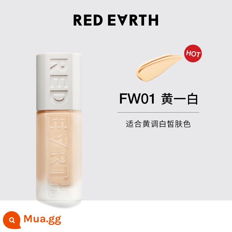 [Tự vận hành] Kem nền dạng lỏng dưỡng da đất đỏ đất đỏ 30ml kem bb che khuyết điểm giữ ẩm lâu trôi không trang điểm - Bình dính trắng ấm FW01