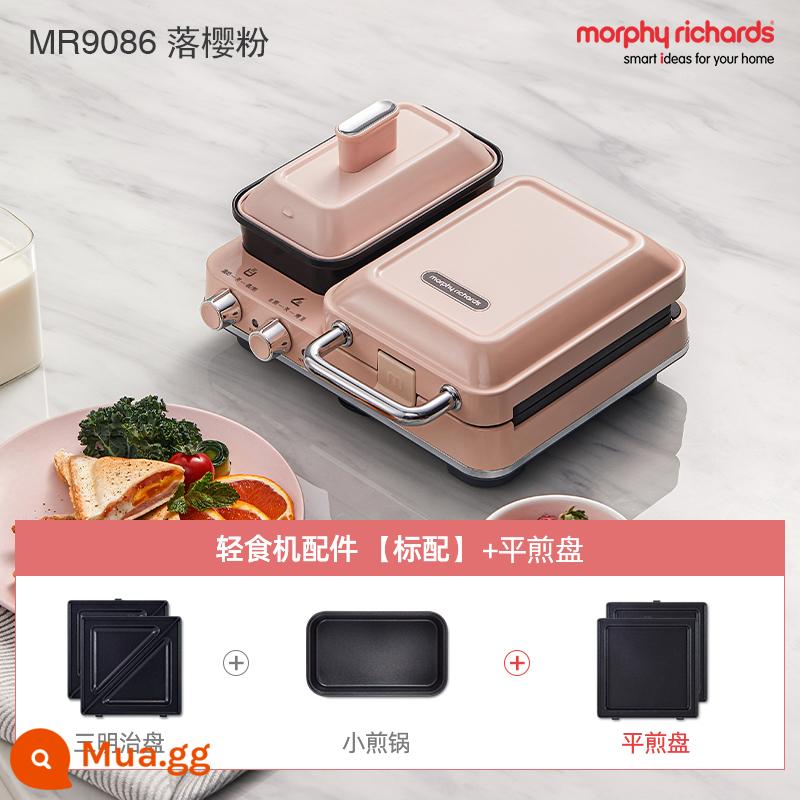 [Tự vận hành] Máy ăn sáng đa chức năng Mofei Máy làm thức ăn nhẹ sandwich Máy nướng bánh quế gia dụng nhỏ - Bột hoa anh đào [tiêu chuẩn + chảo nướng phẳng]