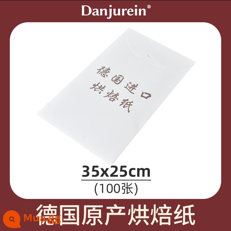 [Tự vận hành] Giấy nướng giấy nướng giấy dầu của Đức lò nướng chảo nướng với giấy lót gia dụng nướng bánh đặc biệt - Giấy nướng nhập khẩu Đức 35*25cm (màu trắng) 100 tờ