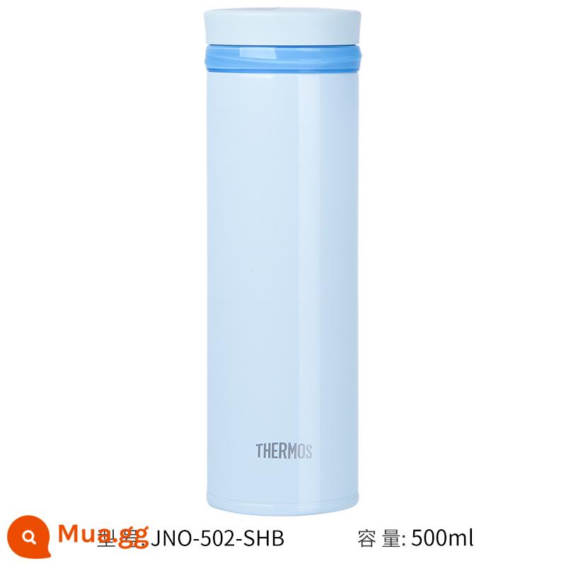 [Tự vận hành] THERMOS/cốc cách nhiệt bình giữ nhiệt nam nữ Nhật Bản cốc nước cầm tay bằng thép không gỉ JNO - Màu xanh nhạt (500ml)