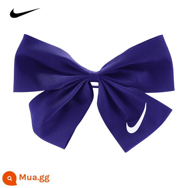 [Tự vận hành] Nike Nike nơ lưới màu đỏ nữ trang trí tóc nơ lớn ruột già vòng tóc trang trí đầu quà tặng dây cao su - Màu tím N1001764524OS