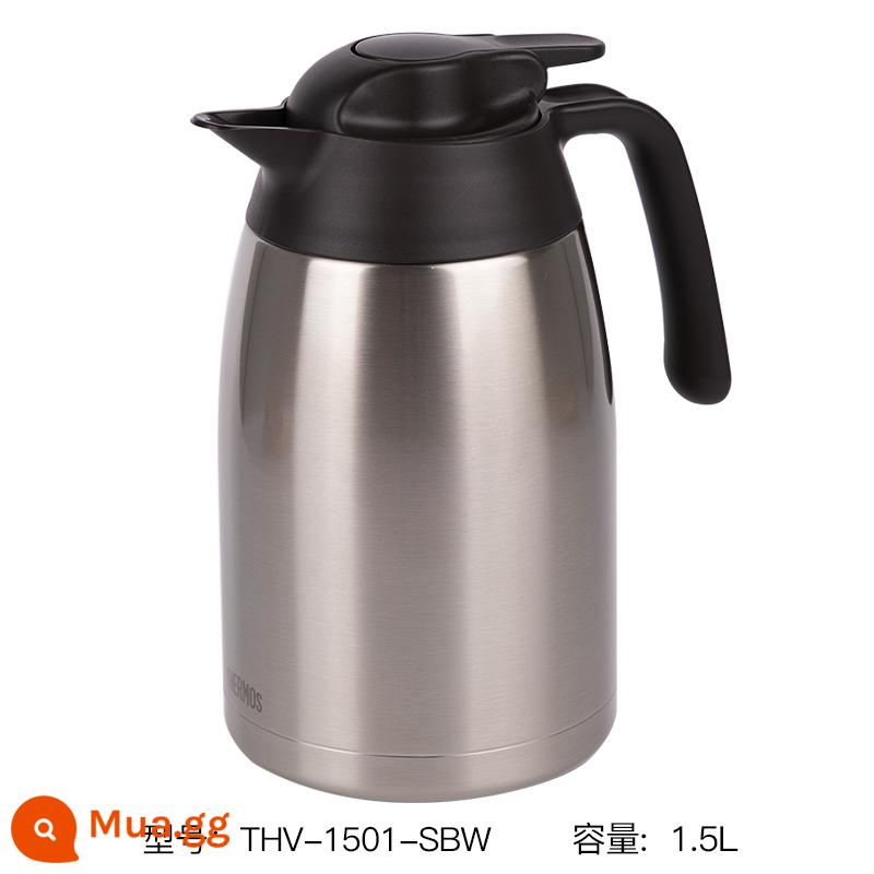 [Tự vận hành] Bình giữ nhiệt THERMOS Bình giữ nhiệt bình giữ nhiệt văn phòng tại nhà Bình đun nước inox TTB - Thép không gỉ màu gốc (1.5L)