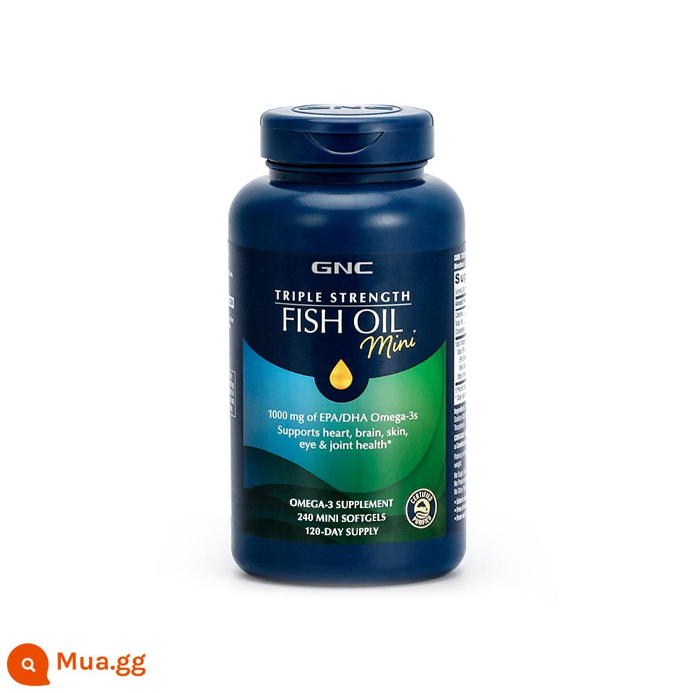 [Tự vận hành] Viên nang mềm omega3 dầu cá GNC Jiananxi triple của Mỹ 240 viên cho người già chăm sóc tim và não - Phiên bản mới (mã vạch mới) Phiên bản tiếng Hàn