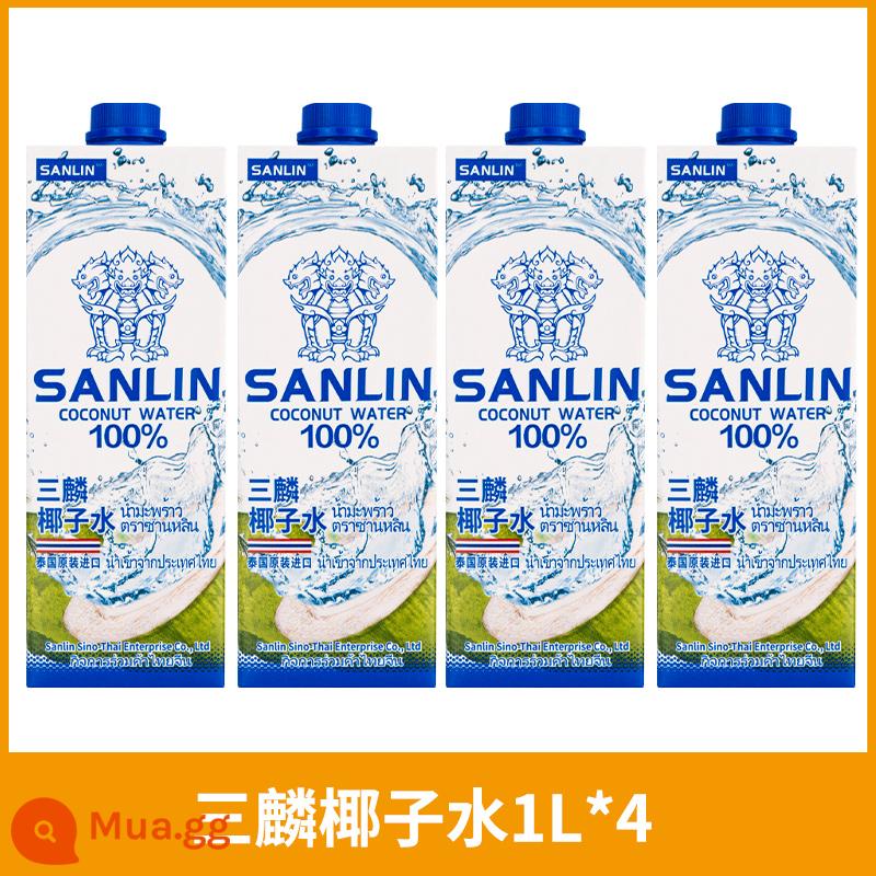 [Tự vận hành] Nước Dừa Sanlin 100% Thái Lan Bổ Sung Nước Điện Giải Cho Trẻ Em Nước Giải Khát Nước Dừa Nguyên Chất Nhập Khẩu FCL - [Thử sớm] Nước dừa Sanlin 1L*4