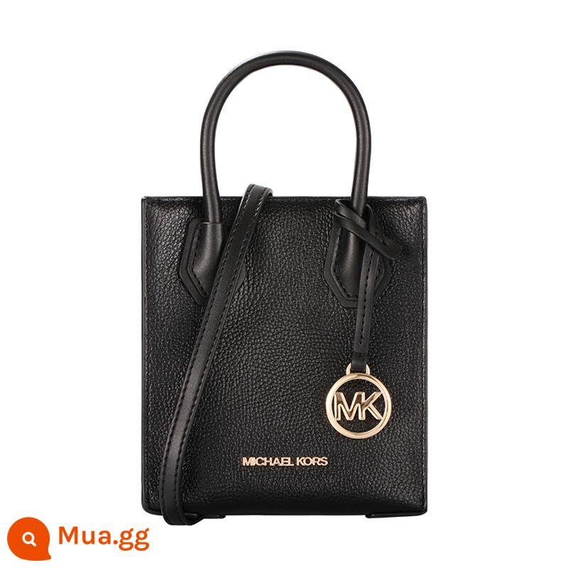 [Tự vận hành] MICHAEL KORS MK Ms. MERCER túi xách Messenger một vai nhỏ túi nhạc - 35S1GM9T0L ĐEN+đen