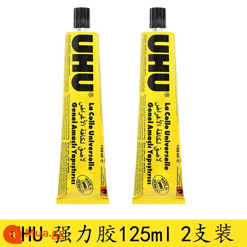 [Tự vận hành] Keo dán mạnh UHU nhập khẩu từ Đức keo dán phổ thông thủ công trong suốt mô hình gỗ thủy tinh kim loại chế biến gỗ sửa chữa giày đa chức năng đặc biệt keo dính keo dính đa năng - 125ML-2 miếng