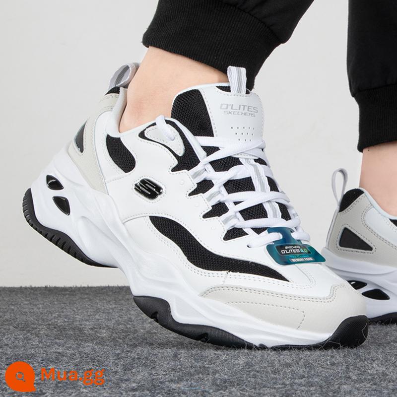 [Tự vận hành] Giày bố SKECHERS giày nam tia sét mới giày thể thao gấu trúc đế dày 237226 chính hãng - 237226-WLGY