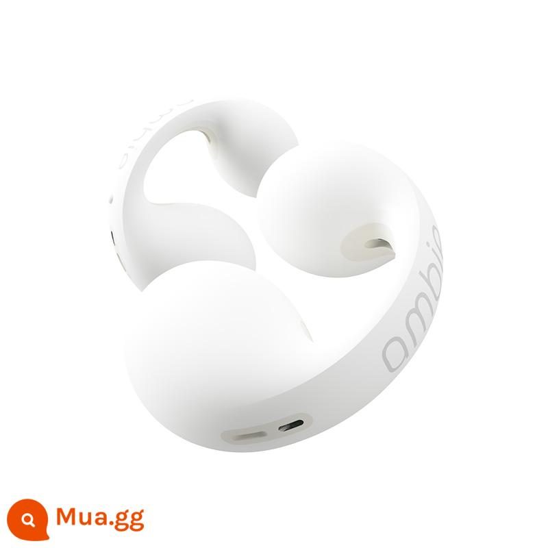 [Tự vận hành] Tai nghe Bluetooth không dây ambie AM-TW01 loại kẹp tai thể thao Âm thanh Sony nhiều màu tùy chọn - màu trắng cổ điển