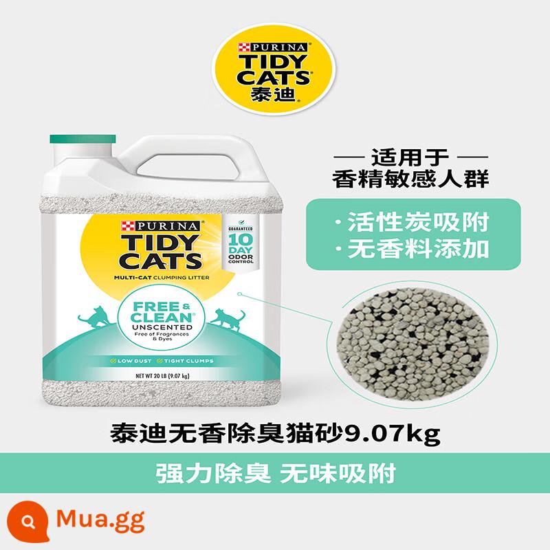 [Tự vận hành] Chất độn chuồng cho mèo Teddy nhập khẩu Purina bentonite khử mùi và khử mùi, hiệu quả và dễ vón cục cho mèo con - Cát vệ sinh mèo vón cục khử mùi không mùi 9.07kg