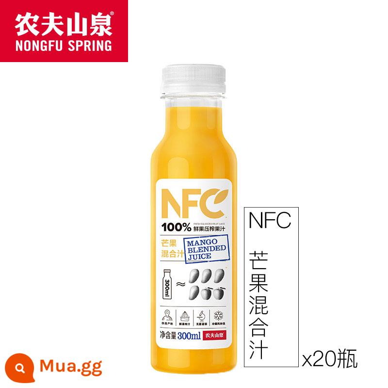 Nongfu Spring 100% NFC Nước Cam Nước Táo Xoài Chuối Nước Giải Khát Ép Lạnh FCL 300Ml 24 Chai - Nước ép xoài 300ml*20 chai