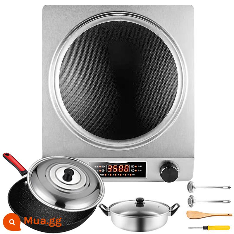 Nắm cồn cảm ứng khoang bán cầu 3500W Nhà thông minh Pot Smart Pot Tích hợp đa chức năng Lò lõm công suất cao - 3500W - Đá y tế gói 3