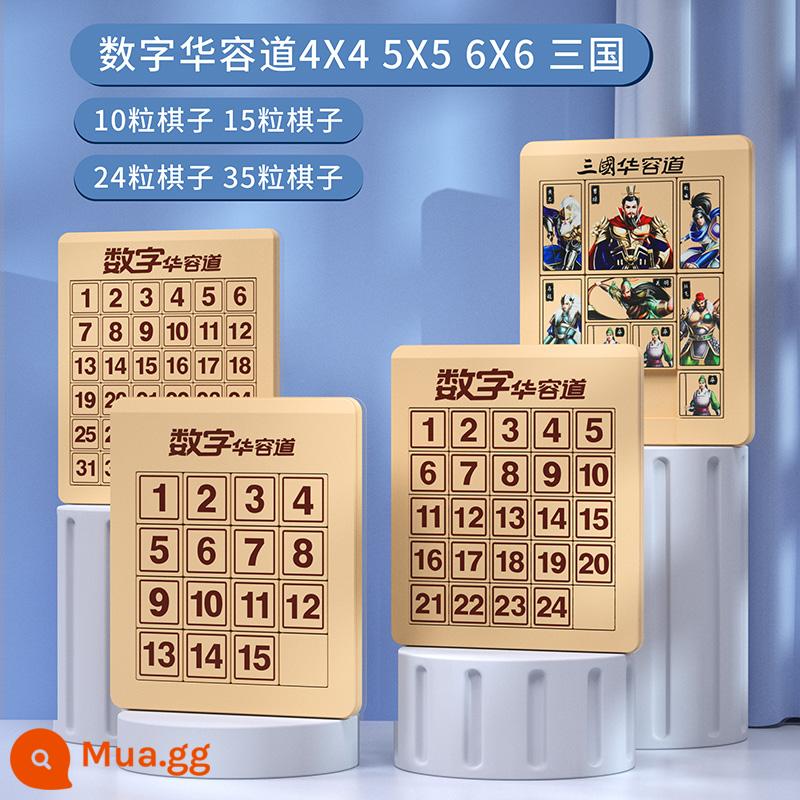 Kỹ thuật số Huarong Road phiên bản từ tính của Tam Quốc trượt câu đố xếp hình trẻ em Sudoku trí thông minh 8-12 tuổi đồ chơi toán học - 4x4+5x5+6x6+Tam Quốc [Phiên bản từ tính] [Túi đựng đồ miễn phí]