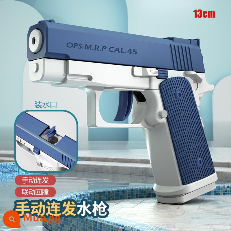 Trống Treo Balo Mini M1911 Đồ Chơi Súng Nước Đen Công Nghệ Điện Nổ Trẻ Em Xịt Nước Tự Động - Hướng dẫn sử dụng Burst Empty Hanging 1911 [Xanh dương]