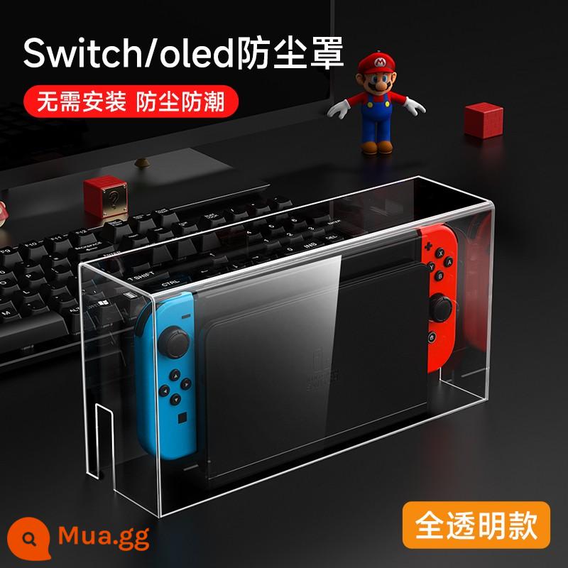 Jindu Jindu Vỏ bảo vệ Switcholed Vỏ bảo vệ trong suốt Nintendo Switch Mới ns hai mảnh PC siêu mỏng vỏ cứng Đế có thể cắm bảo vệ cổ tay bảng điều khiển trò chơi phụ kiện tay cầm di động - Tấm che bụi acrylic cho Switch/OLED [hoàn toàn trong suốt]