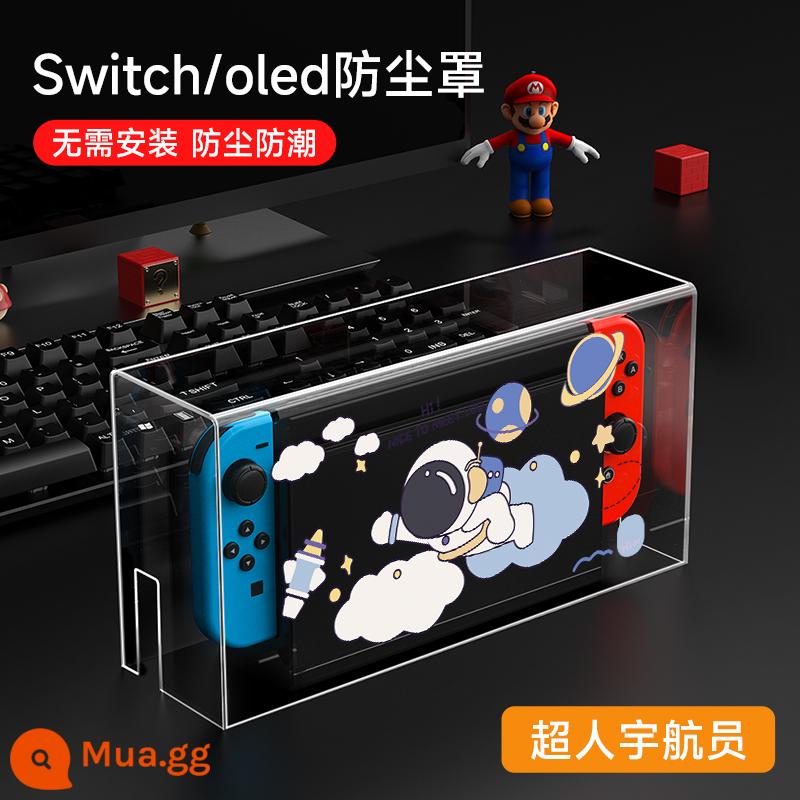 chuyển đổi bụi che nintendo switcholed máy chủ bảng điều khiển trò chơi cơ sở hộp ns vỏ màn hình oled bìa acrylic trong suốt vỏ bảo vệ hộp băng cassette phụ kiện túi lưu trữ cứng siwch chính thức - Tấm che bụi công tắc [Phi hành gia siêu nhân] đi kèm với nắp đậy có giới hạn √ Bao gồm bồi thường miễn phí