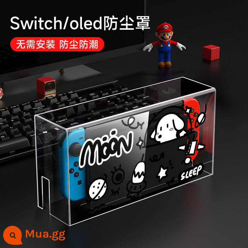 chuyển đổi bụi che nintendo switcholed máy chủ bảng điều khiển trò chơi cơ sở hộp ns vỏ màn hình oled bìa acrylic trong suốt vỏ bảo vệ hộp băng cassette phụ kiện túi lưu trữ cứng siwch chính thức - Tấm che bụi công tắc [Sửa chữa hành tinh móc] đi kèm với nắp đậy có giới hạn √ Bao gồm bồi thường