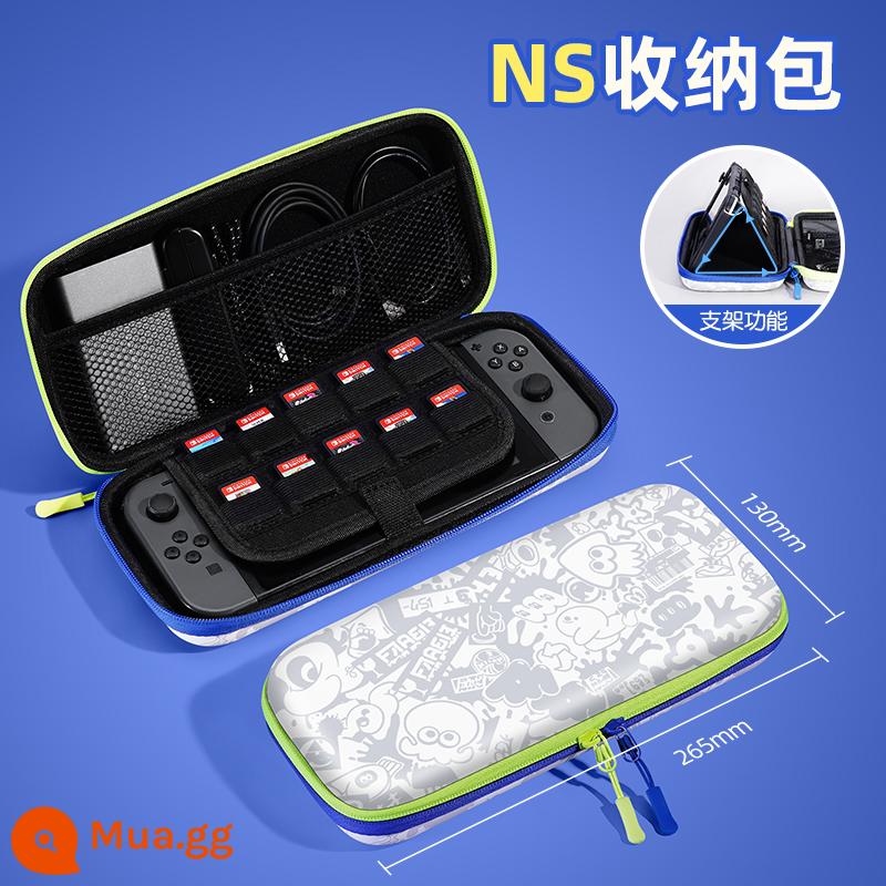 Jindu Jindu Geng Gui switch túi lưu trữ switchOLED túi vỏ cứng bảo vệ công suất lớn Máy chơi game Nintendo ns portable lite phụ kiện trọn bộ hộp cassette hộp lưu trữ di động - Model chủ đề Switch [Splatoon 3] đi kèm phim + nắp