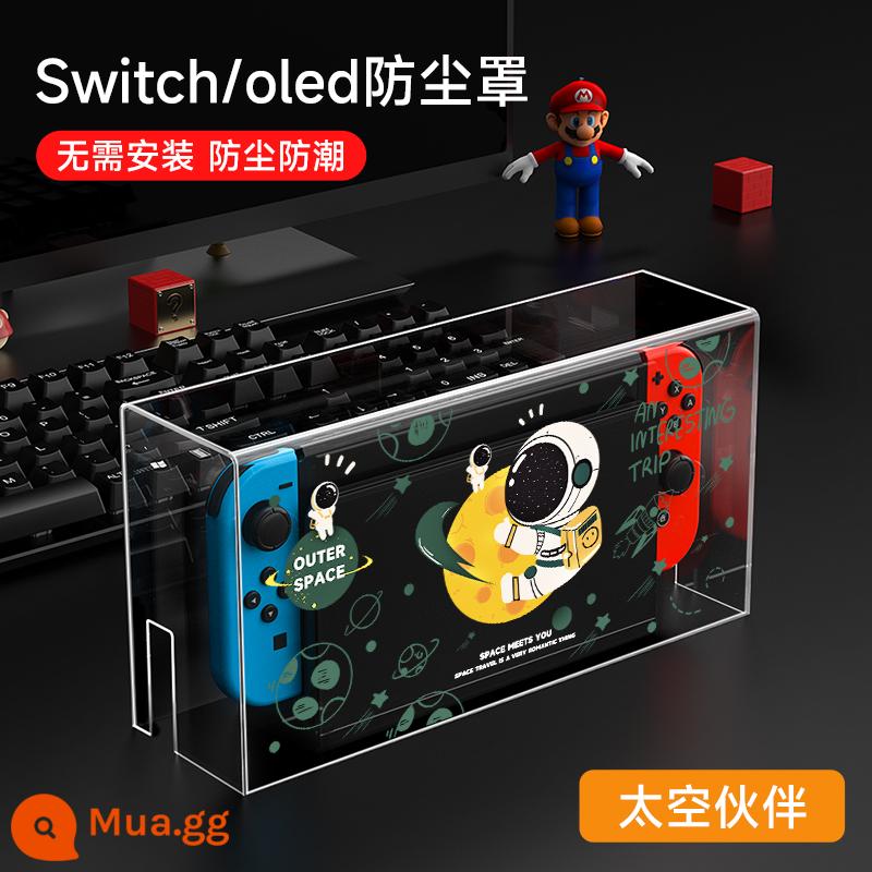 chuyển đổi bụi che nintendo switcholed máy chủ bảng điều khiển trò chơi cơ sở hộp ns vỏ màn hình oled bìa acrylic trong suốt vỏ bảo vệ hộp băng cassette phụ kiện túi lưu trữ cứng siwch chính thức - Tấm che bụi công tắc [Space Partner] đi kèm với nắp đậy có giới hạn √ Đã bao gồm tiền bồi thường