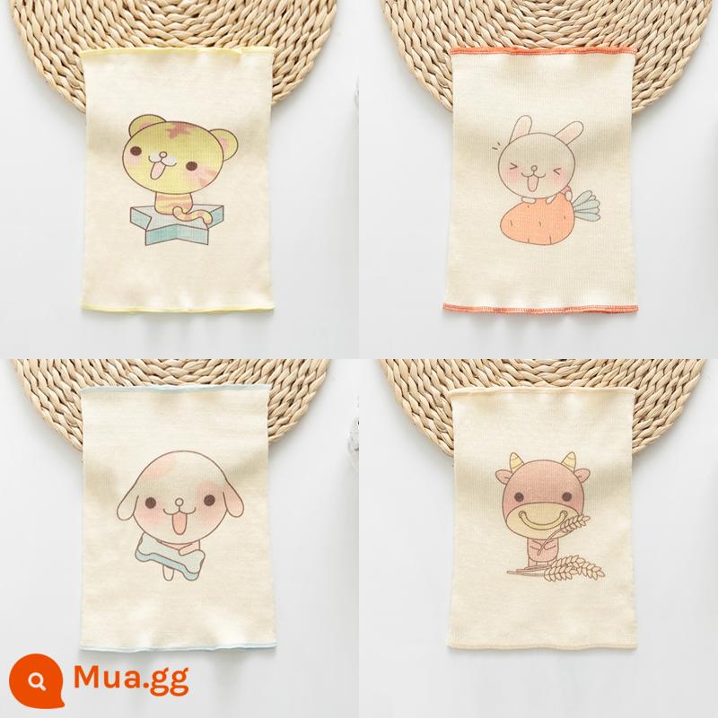 Bảo vệ bụng trẻ em hiện vật mùa hè cotton mỏng rốn cho bé ngủ chống lạnh lớn tạp dề trẻ em - [Bụng nâng cấp] Hổ Guaiguai + thỏ dễ thương + chó dễ thương + bò Congcong