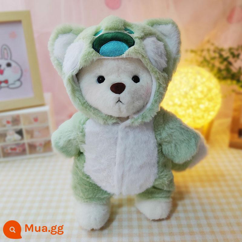 Kích thước trung bình gấu Lena quần áo gấu búp bê sang trọng quần áo búp bê 30cm gấu bông màu hồng sang trọng áo liền quần nữ - Phiên bản sạch của Bộ áo liền quần mèo Doodle không có gấu.