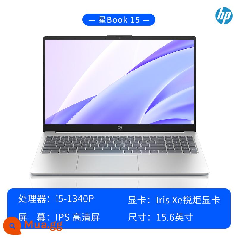 HP/HP Star 15 Pro Intel Core i5/i7 thế hệ thứ 12 Mỏng Di động Sinh viên Học trực tuyến Lớp học dành cho nữ Kinh doanh Văn phòng Trò chơi Máy tính xách tay 15,6 inch Chính hãng - Bạc [Star 15BOOK Edition] i5-1340P+lris Xe card đồ họa