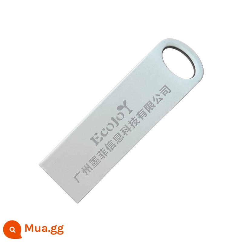 ECOJOY kim loại U đĩa tùy chỉnh 8G tùy chỉnh LOGO khắc laser usb chống nước công ty tùy chỉnh quà tặng đấu thầu - Khắc bạc USB2.0