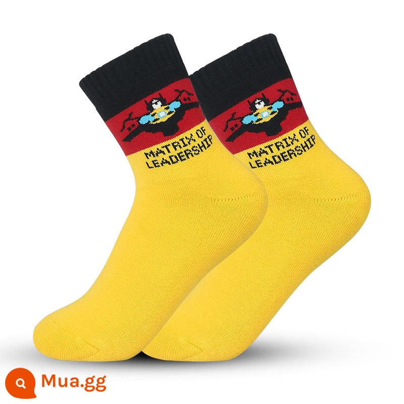 Pony Rainbow Pony Sports SOCKS TRẺ E - Kiểu 009 - 1 đôi màu vàng [trẻ em size 33-38]