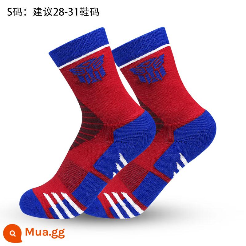 Pony Rainbow Pony Sports SOCKS TRẺ E - Kiểu 122 - 1 đôi xanh đỏ [size trẻ em M: 31-35]