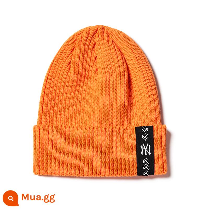 MLB Trẻ em chính thức nam và nữ Trẻ em dễ thương tóc Cap Feashable Warm Roll Hat 22 mới BNS61 - Quả cam