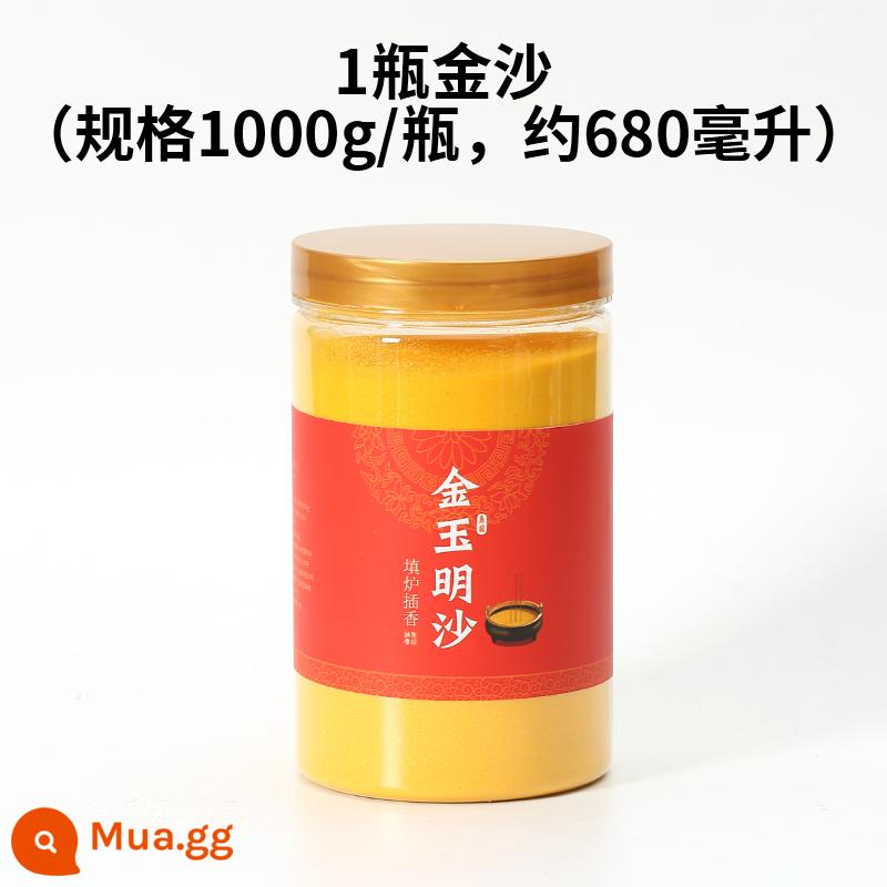 Tro cát nhám trong lư hương cát đặc biệt lư hương cát vàng hương tro bột nhang nhang Jinyu Mingsha - 1 chai Jinsha (quy cách: 1000g/chai)