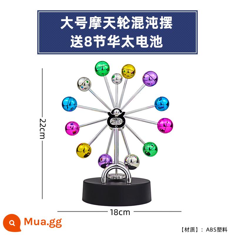 Con lắc Newton sáng tạo bóng hỗn loạn dụng cụ trang trí trang trí đệm từ trang trí nhà phòng khách bàn bàn trang trí tủ TV - con lắc hỗn loạn bánh xe đu quay