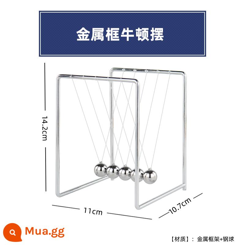 Con lắc Newton sáng tạo bóng hỗn loạn dụng cụ trang trí trang trí đệm từ trang trí nhà phòng khách bàn bàn trang trí tủ TV - Con lắc Newton khung kim loại