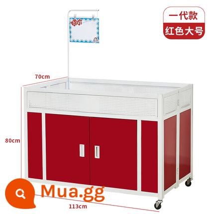 Siêu thị khuyến mại xe tải xe ben gấp trưng bày giá đặc biệt khuyến mãi bảng cửa hàng quần áo phao kệ bán hàng xe tải - Model thế hệ đầu tiên - kích thước lớn màu đỏ (không có chữ) 113 * 70 * 80cm