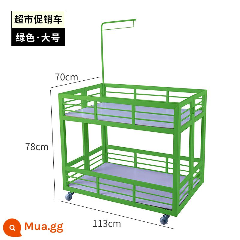 Siêu thị khuyến mại xe tải xe ben gấp trưng bày giá đặc biệt khuyến mãi bảng cửa hàng quần áo phao kệ bán hàng xe tải - Mẫu lan can đơn giản-màu xanh lá cây kích thước lớn 113*70*78cm