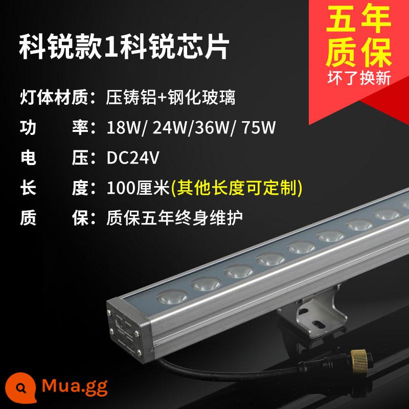 đèn led treo tường ngoài trời không thấm nước trong nhà đám cưới nổi bật bảng hiệu ngoài trời chiếu sáng cầu tường bên ngoài 220v - Cree chip style 1-hiệu ứng ánh sáng siêu sáng 1 mét-kỹ thuật khuyến nghị