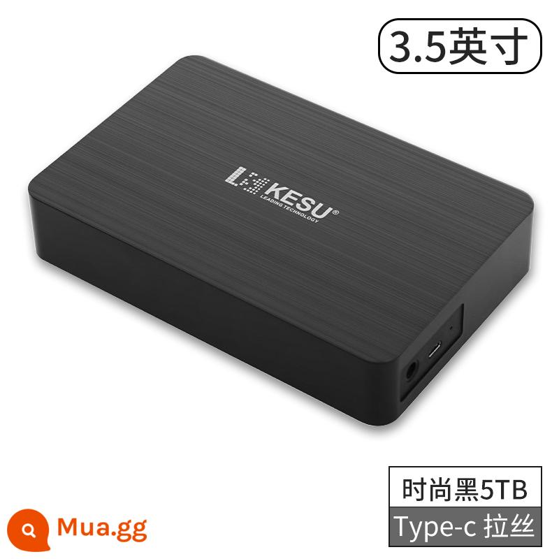 Kosho 5T Đĩa cứng di động 6T Công suất lớn 12TB Cao -Tốc độ 8TB Bộ lưu trữ cơ học 3T Desktop Disk Disk 4T Bên ngoài 16T - Đen-5TB (3,5 inch)