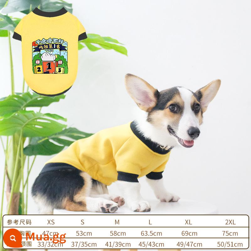 Corgi Quần Áo Cho Chó Quần Áo Mùa Đông Quần Áo Thu Đông Thu Đông Mỏng Shiba Inu Dachshund Thú Cưng Vừa Chó Shiba Inu Thu Đông - Nơi đầu tiên ăn màu vàng [Thêm nhung vào mùa thu đông]