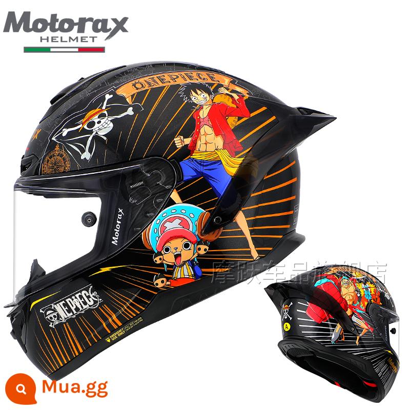 MOTORAX Morex R50S Một Đầu Máy Xe Lửa Mũ Bảo Hiểm Full Mũ Bảo Hiểm Nam Nữ Đuôi Lớn Gió Xuân Xe Bốn Mùa - One Piece—MC2