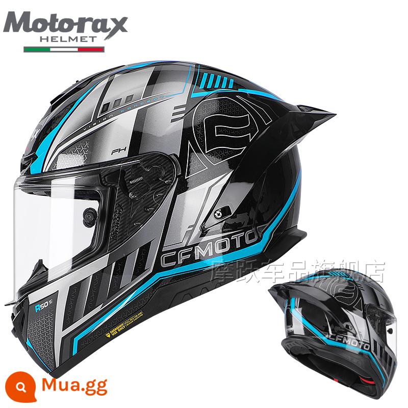 MOTORAX Morex R50S Một Đầu Máy Xe Lửa Mũ Bảo Hiểm Full Mũ Bảo Hiểm Nam Nữ Đuôi Lớn Gió Xuân Xe Bốn Mùa - Gió Xuân Chung [Xanh San Hô]