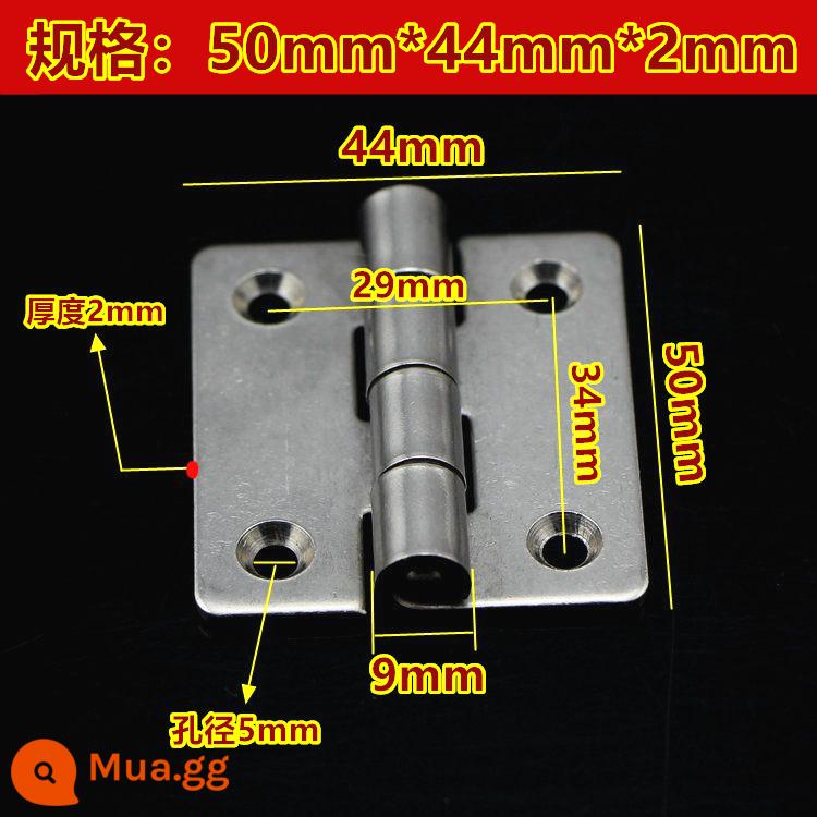 304 Thép không gỉ bản lề nặng bản lề Hộp phân phối Cửa bản lề Công nghiệp dày Công nghiệp Bản lề Cơ khí Loại bản lề Thiết bị cơ khí - Thông số kỹ thuật: [50mm*44mm*2mm]