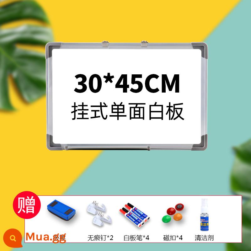 Bảng viết bảng trắng loại treo hộ gia đình bảng đen nhỏ dành cho trẻ em Bảng trắng nhỏ giảng dạy đào tạo văn phòng họp phiên bản ca trắng bảng ghi chú từ thương mại treo tường bảng tin xóa được viết giấy dán tường kanban - [Mẫu dày] Bảng trắng một mặt 30*45 + 4 bút, 4 khóa nam châm, 1 chất tẩy rửa, 1 cục tẩy