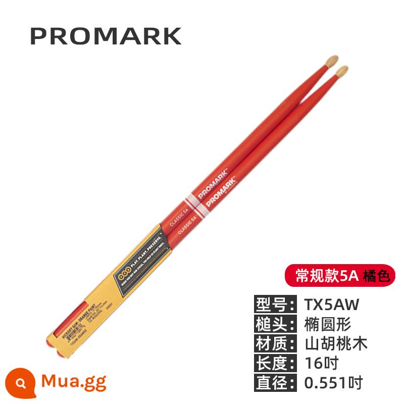 Làm đẹp Dadrio Drum Promark Gỗ Gỗ rắn 7A5A5B Kệ chuyên nghiệp Trống Trống Búa búa búa - Cam TX5AW